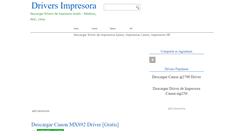 Desktop Screenshot of driverdeimpresora.com